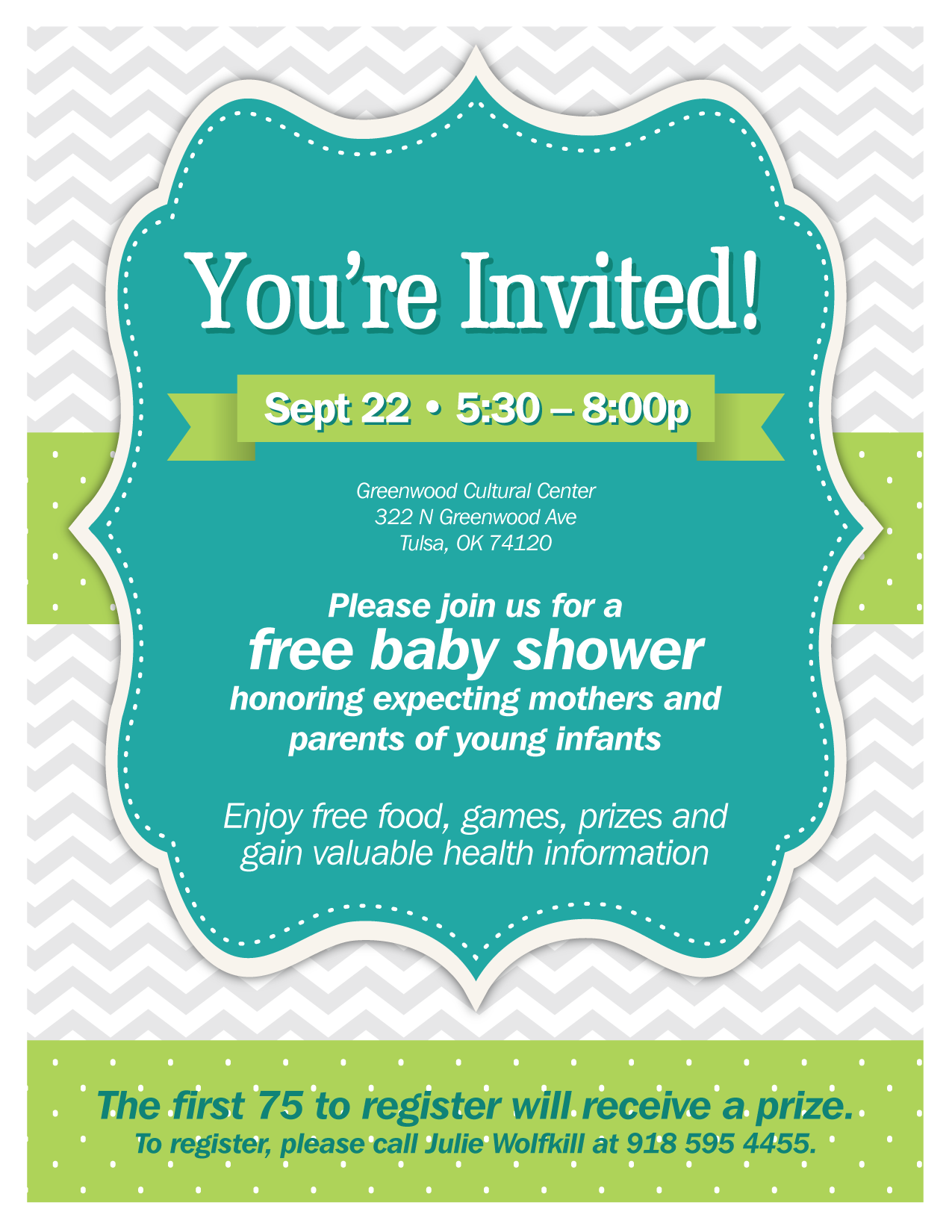Community Baby Shower  Tulsa Health Department In Baby Shower Flyer Templates Free